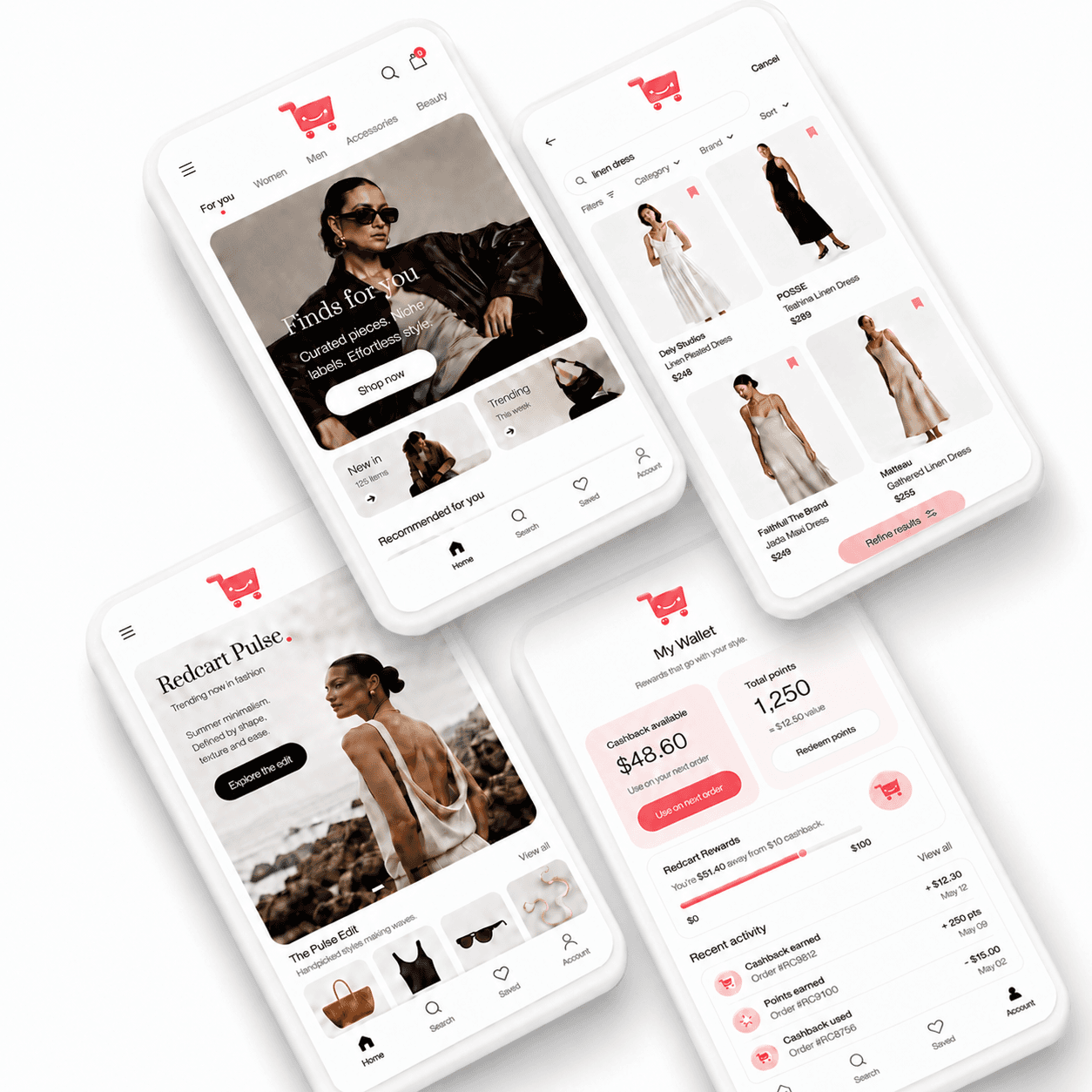 Redcart mobile shopping experience preview
